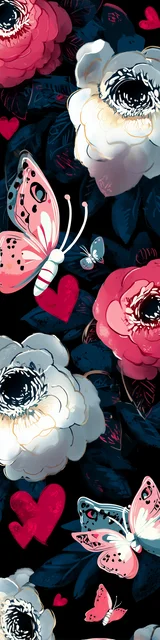 Free butterfly bookmarks of a butterfly with dark blue theme